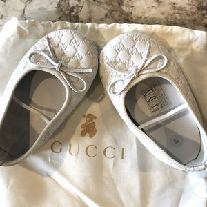 Gucci Baby Ballerina Flats like new.